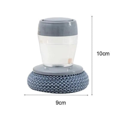 Portable Kitchen Soap Dispensing Dishwashing Tool Brush