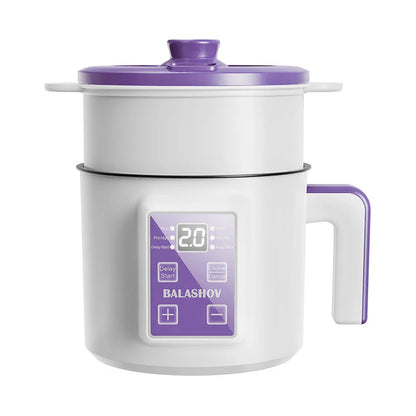 1.7L Electric Rice Cooker Single Double Layer 220V Multi Cooker Non-Stick Smart Mechanical Multicooker Steamed Rice Pot for Home